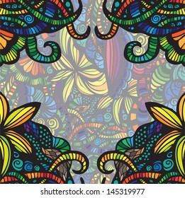 Greeting card. Vector template.
