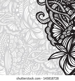 Greeting card. Vector template.