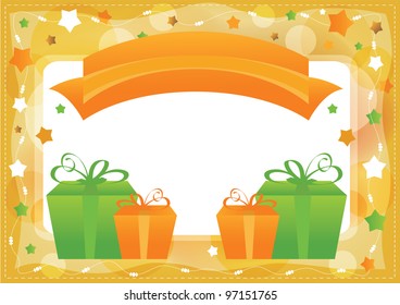 Greeting card, vector template background