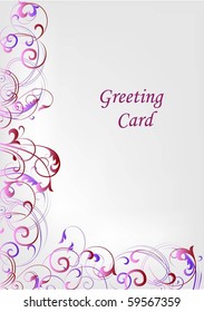 Greeting card vectorized