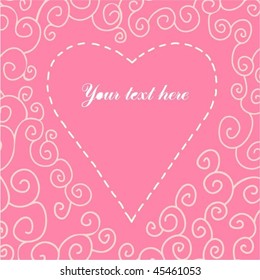 Greeting card with vintage elements.