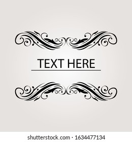 Greeting card with vintage ornament. Vector template floral decorativ ornament