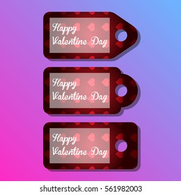 Greeting card, voucher, discount, sale, price tag for business use or invitation in valentine day celebration