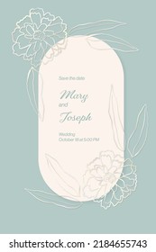Greeting card for wedding, marriage, save the date, birthday, Valentine s day.