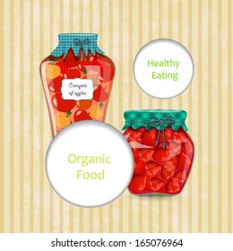 greeting card with wholesome food for your design