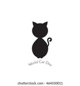 Greeting Card For World Cat Day.