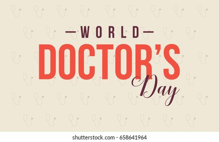 Greeting card for world doctor day