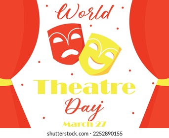 Greeting card for World Theater Day