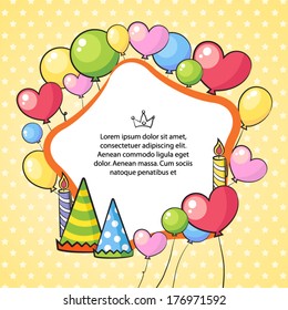 greeting card yellow star background