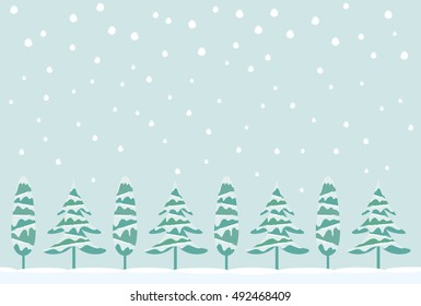 greeting cards background images of snow and trees