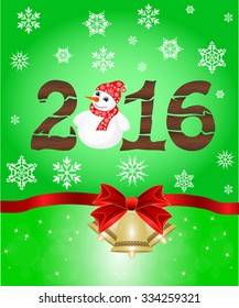 Greeting cards with bow. Vector illustration the idea for the Christmas banner