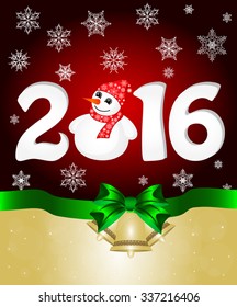 Greeting cards with bow. Vector illustration, Christmas banner