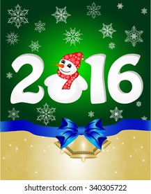 Greeting cards with bow. Vector illustration the idea for the Christmas banner