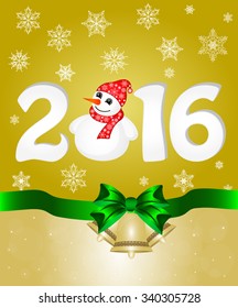 Greeting cards with bow. Vector illustration the idea for the Christmas banner