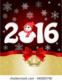 Greeting cards with bow. Vector illustration the idea for the Christmas banner