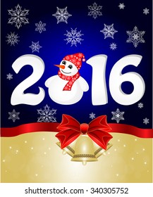 Greeting cards with bow. Vector illustration the idea for the Christmas banner