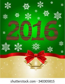Greeting cards with bow. Vector illustration the idea for the Christmas banner