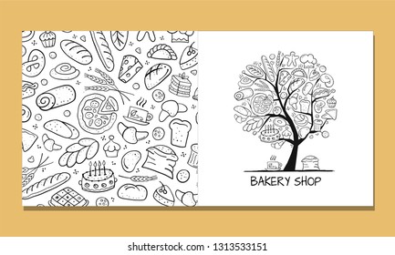 Greeting cards, design idea for bakery company