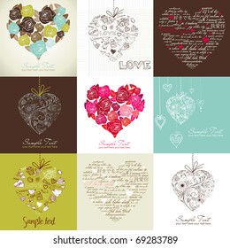 Greeting cards with heart