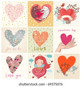 Greeting cards with heart