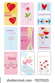 Greeting cards with heart