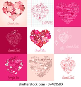 Greeting cards with heart