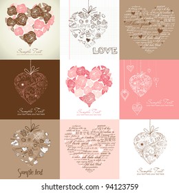 Greeting cards with heart