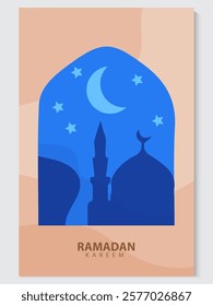 greeting cards Ramadan and Eid white background with copy space,Eid Al-Fitr Mubarak, Ramadan Kareem, Islamic Style Greeting Background Collection Set with Arabic Ornaments