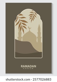 greeting cards Ramadan and Eid white background with copy space,Eid Al-Fitr Mubarak, Ramadan Kareem, Islamic Style Greeting Background Collection Set with Arabic Ornaments