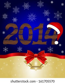 Greeting cards with red bows. Vector illustration