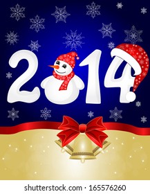 Greeting cards with red bows. Vector illustration