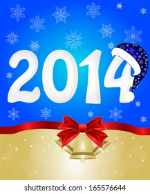 Greeting cards with red bows. Vector illustration