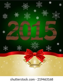 Greeting cards with red bows. Vector illustration