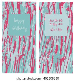 Greeting cards with stripes.
