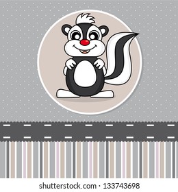 Greeting Card.Skunk