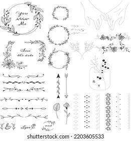 Greeting Celebration flower frame design