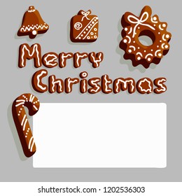 A greeting Christmans template.