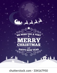 Greeting christmas card