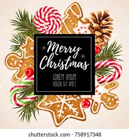 Greeting christmas card