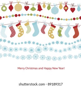 Greeting Christmas card