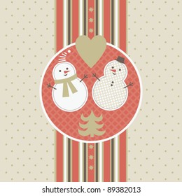 greeting Christmas and New Year's card