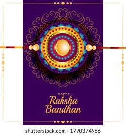 greeting design for raksha bandhan traditional festival