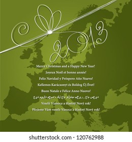 Greeting in different languages for 2013