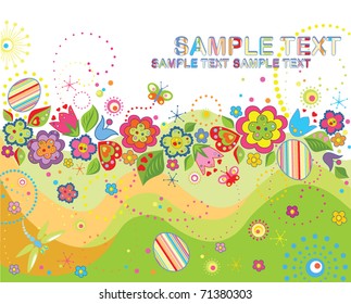 Greeting easter card