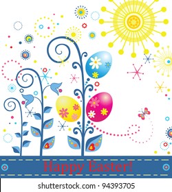 Greeting easter card