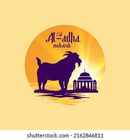 greeting eid al-adha vector illustration template