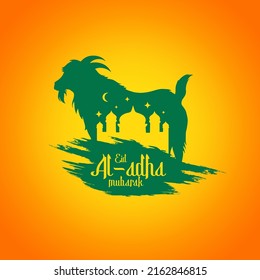 greeting eid al-adha vector illustration template