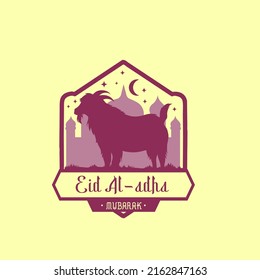 plantilla de ilustración de vector de saludos eid al-adha