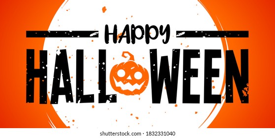 greeting event halloween banner vector.