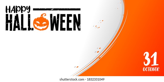 greeting event halloween banner vector.